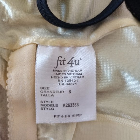 Fit 4 U Fit 4 Ur Black Tiered Swim Romper 8 - Picture 4 of 4